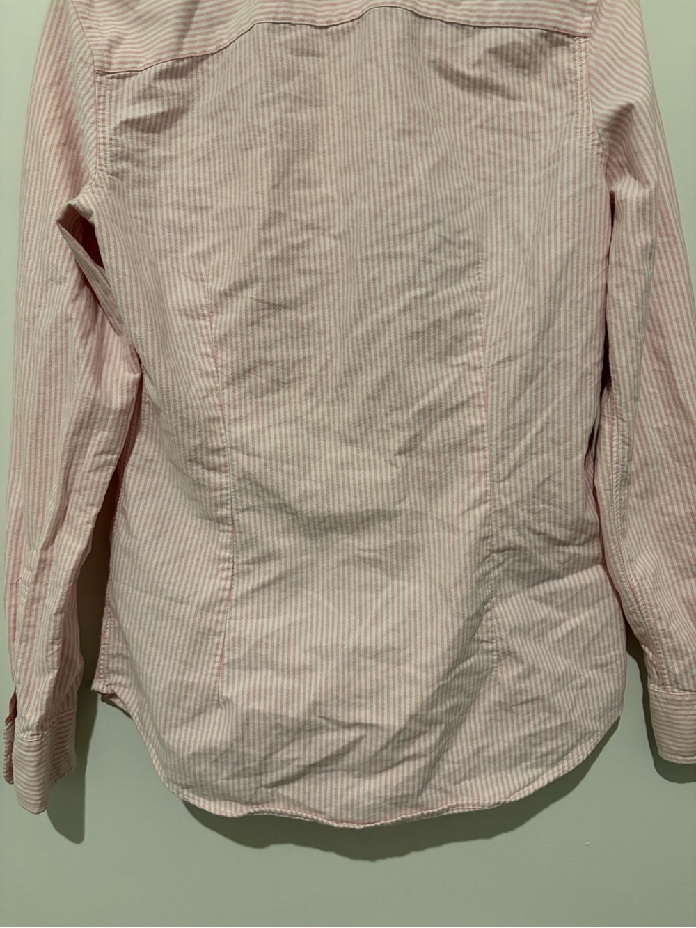 Ralph Lauren Pinstripe Oxford Shirt Pink Size Small Button Up Preppy 100% Cotton - Picture 11 of 13